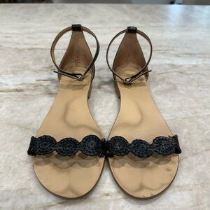 Jack Rogers Daphne Medallion Sandals - Flat with Ankle straps